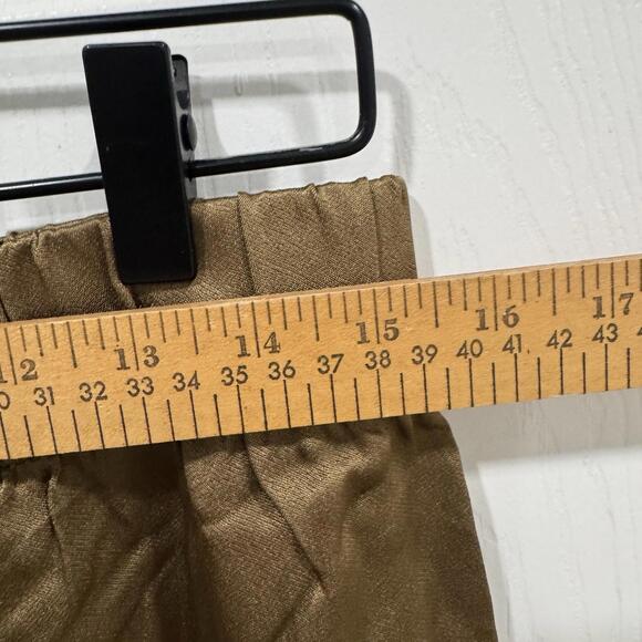 NWT J.Crew Collection Astrid wide-leg pull-on pant luster crepe Earth Brown‎ 10 - Picture 6 of 12